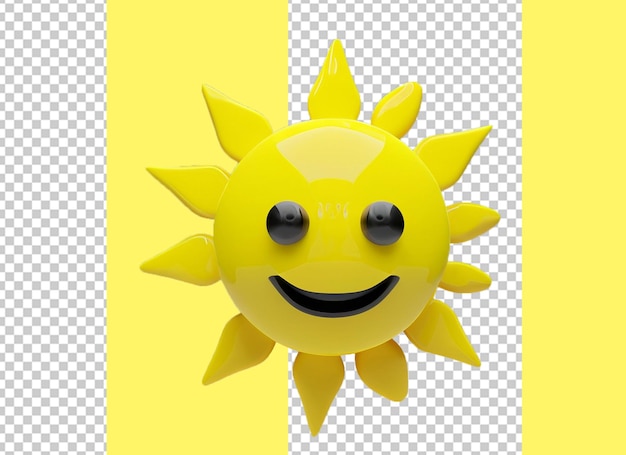 PSD sol 3d em png