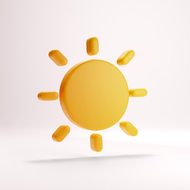 Un sol amarillo con la palabra "on it" en la parte inferior.