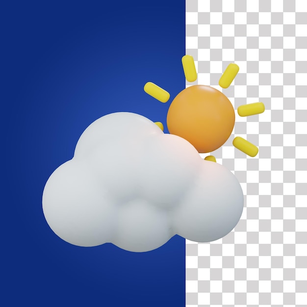 Un sol cubierto con una nube blanca