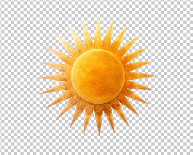 PSD sol em transparente