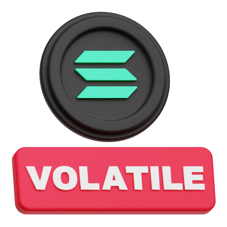 PSD solana criptomoneda icono 3d aislado en el fondo blanco