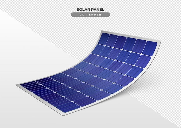 Solarstromplatten für Dach in realistischem 3D-Render