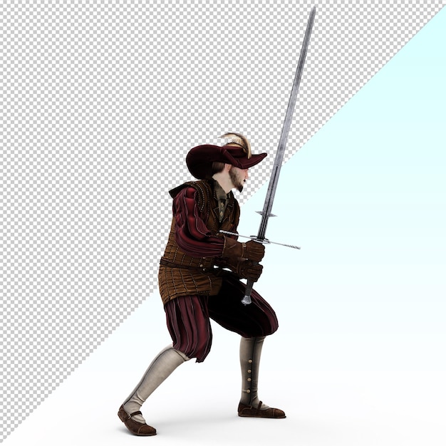 Soldado de lança mercenário de Lanzknecht