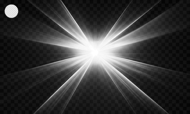 Le soleil abstrait a éclaté avec un fond de lumière parasite numérique. Effet lumineux. Effet de lumière abstrait.