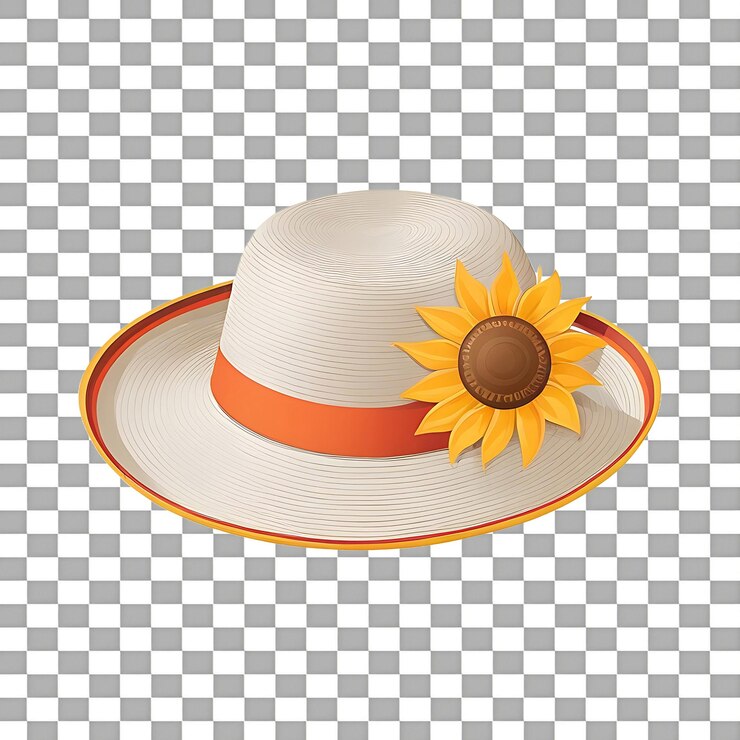 PSD sombrero aislado sobre un fondo transparente