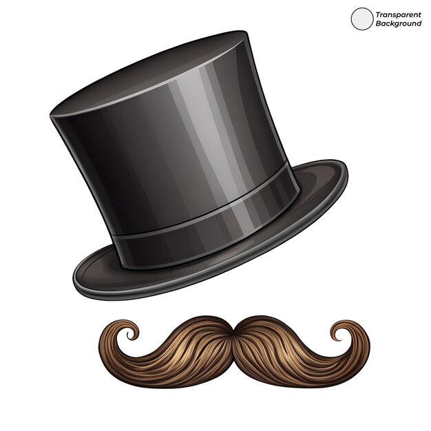 Sombrero y bigote Un aspecto clásico de caballero