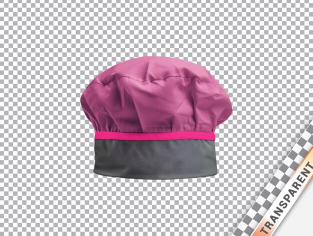 Sombrero de chef de tela de algodón de fondo transparente