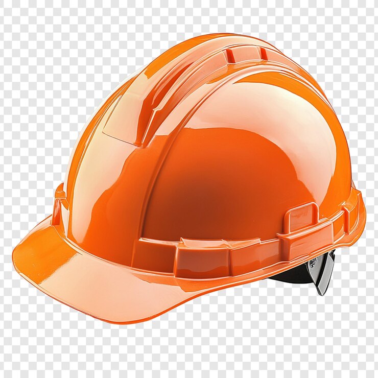 PSD sombrero de construcción naranja