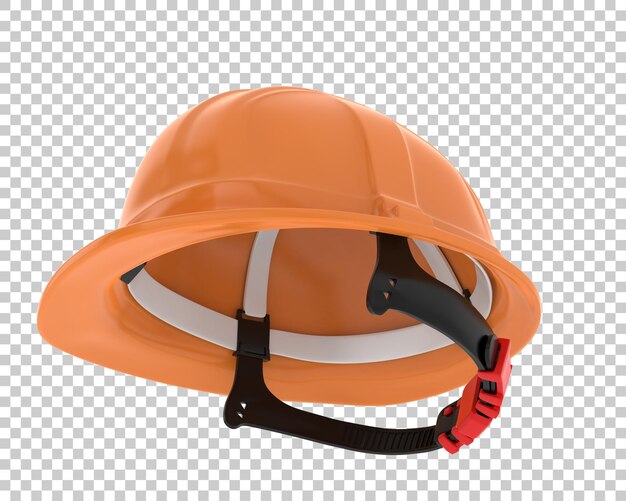 Sombrero de construcción sobre fondo transparente Ilustración de renderizado 3d