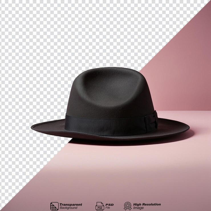 PSD sombrero de espía aislado sobre fondo transparente