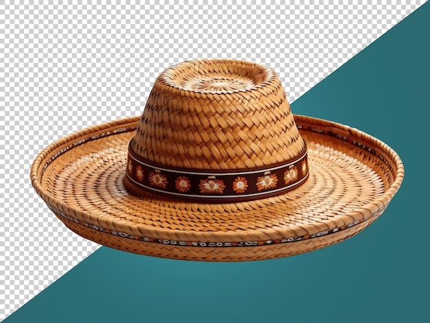 PSD sombrero avec fond transparent