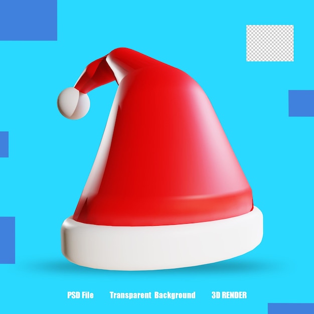 PSD sombrero con icono render 3d