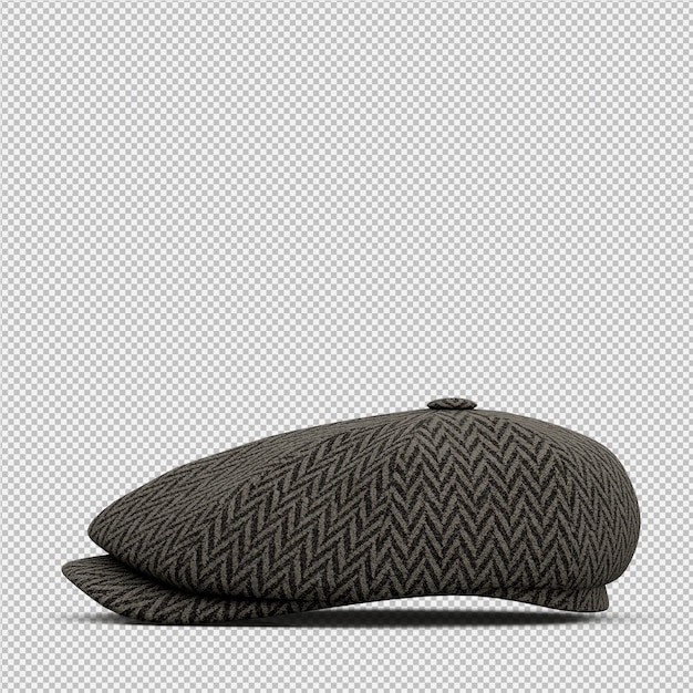 Sombrero isométrico render 3D aislado