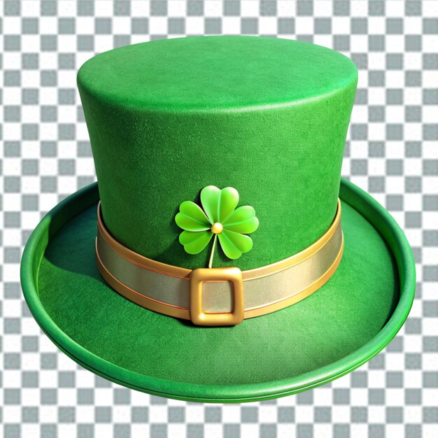 PSD sombrero de leprechaun con trébol