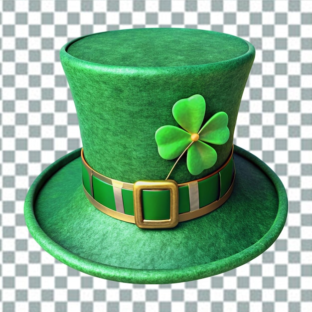 PSD sombrero de leprechaun con trébol