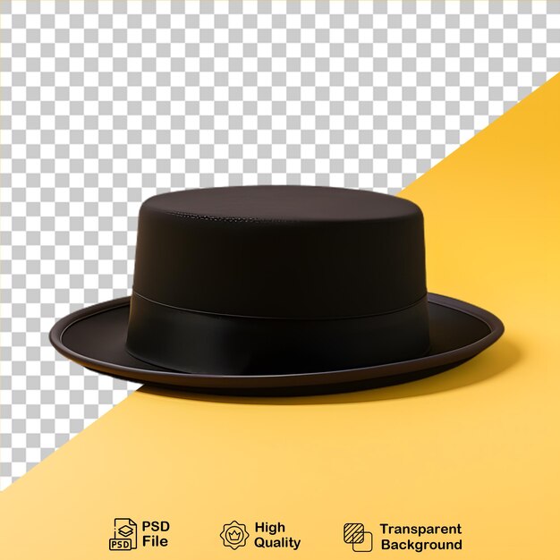 PSD sombrero negro con fondo transparente archivo png