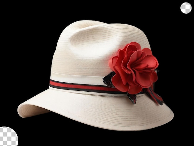 PSD sombrero de niña con estilo png transparente