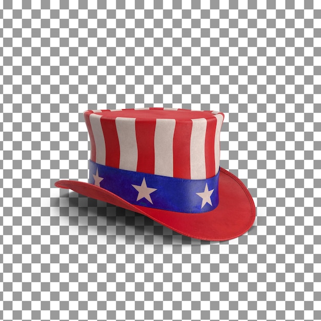 PSD sombrero psd 3d en fondo aislado y transparente