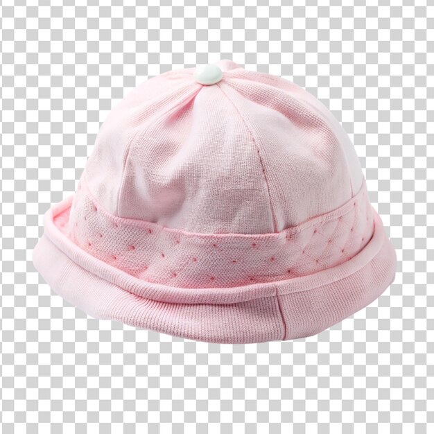 PSD sombrero rosa aislado sobre un fondo transparente