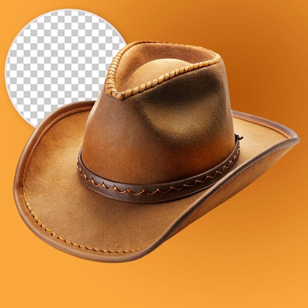 sombrero de vaquero marrón