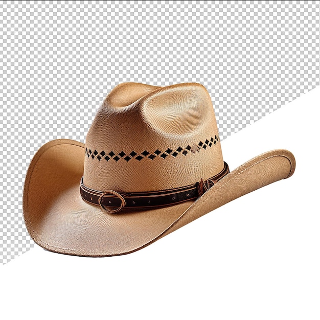 Sombrero de vaquero psd sobre un fondo transparente