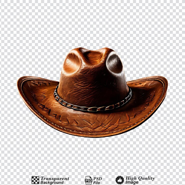 PSD sombrero de vaquero sombrero de cowboy sombreiro de cowboy un objeto de sombrero de vaquero con fondo de color plano