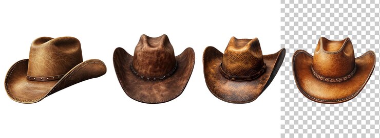 PSD sombreros de vaquero antiguos