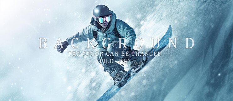 PSD someone skiing on a snow hill