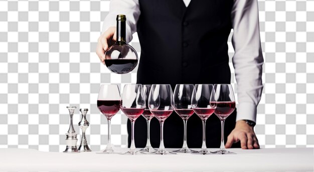 PSD sommelier à gorgée png transparent