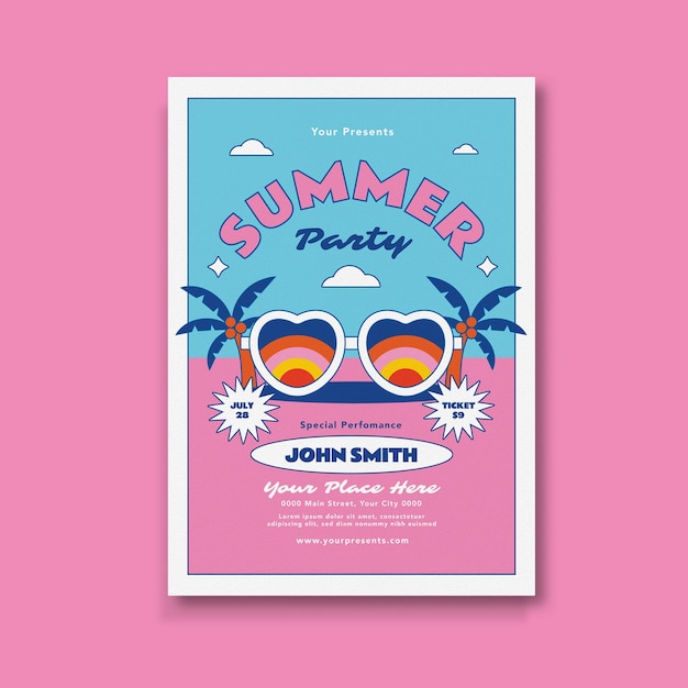 PSD sommer-party-flyer