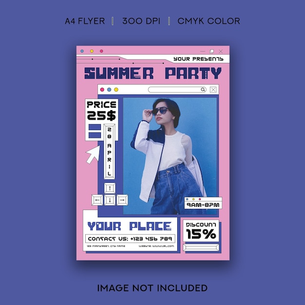 PSD sommer-party-flyer