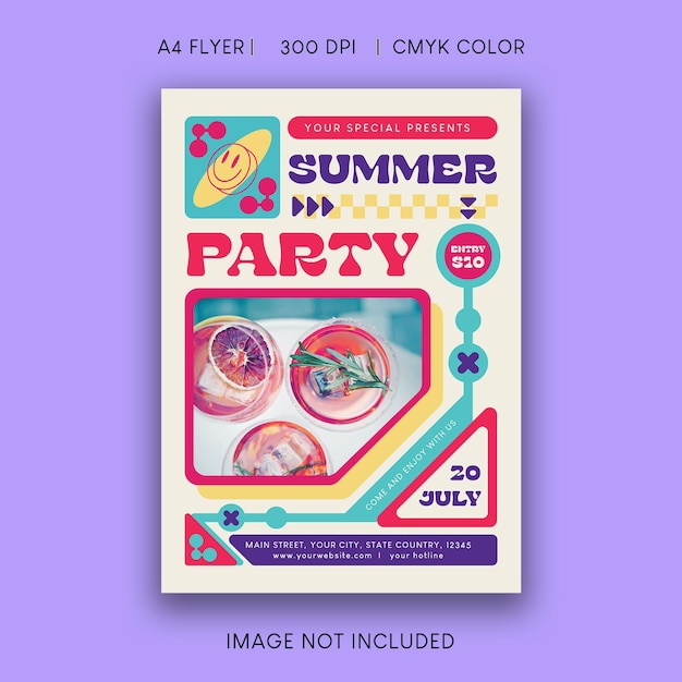 Sommer-party-flyer