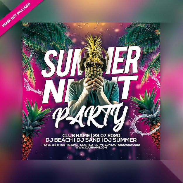 PSD sommerfest flyer