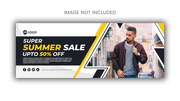 PSD sommermode-verkaufsbanner-vorlagendesign