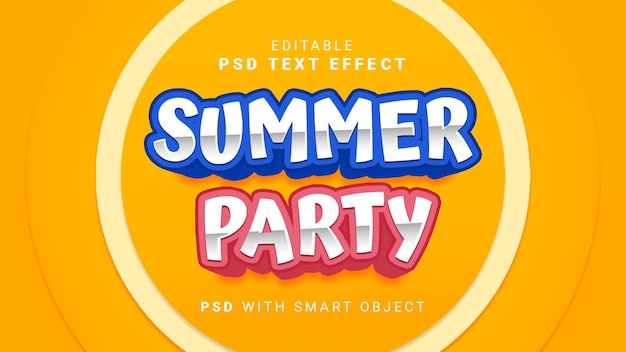 Sommerparty texteffekt