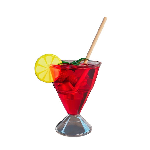 PSD sommersaft 3d-illustration