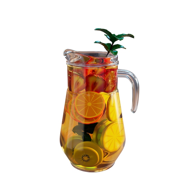 PSD sommersaft 3d-illustration