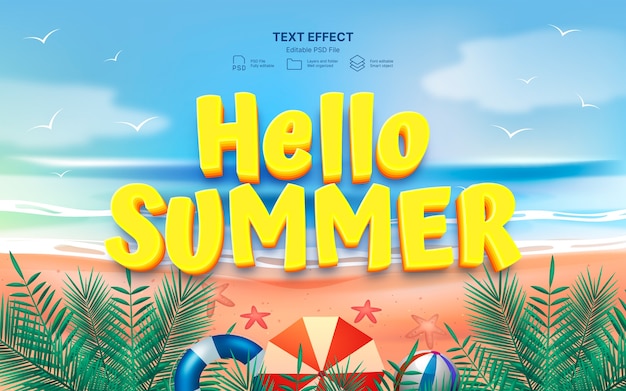 Sommertext-Effekt