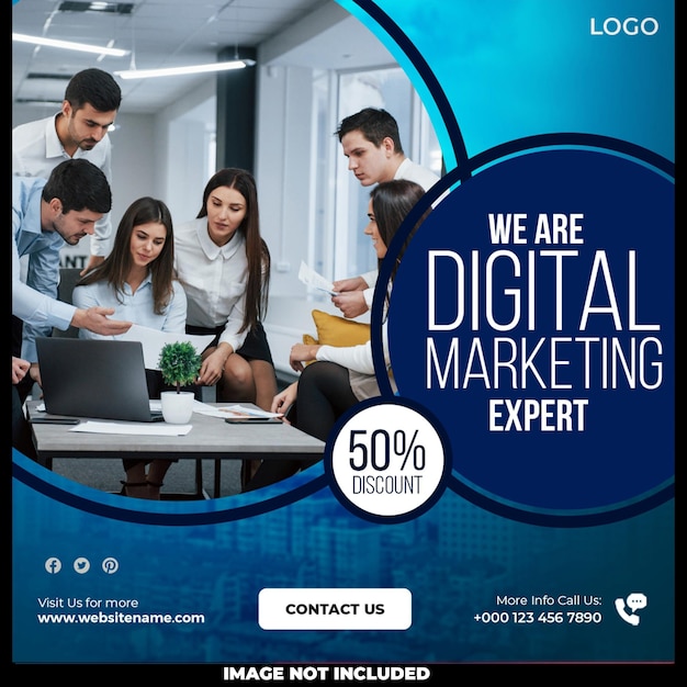 PSD somos especialistas em marketing digital em design de modelos de mídia social