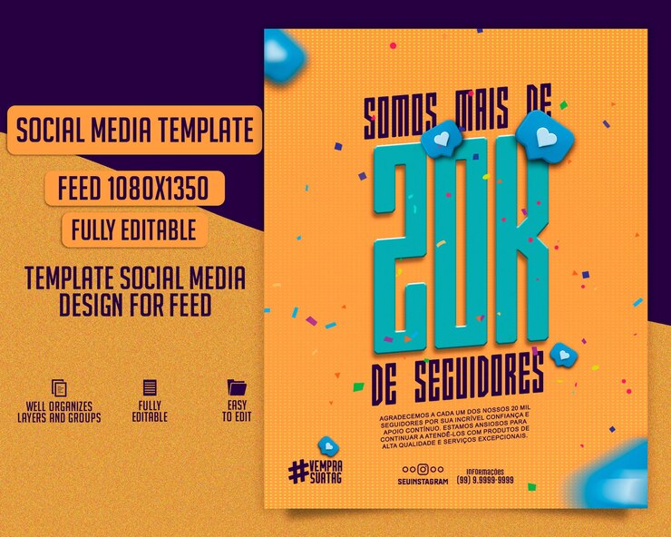 PSD somos más de 20k historias plantilla de redes sociales