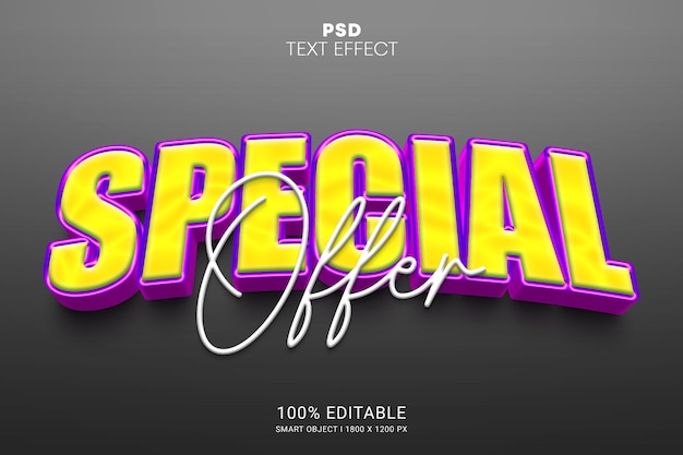 Sonderangebot psd smart object bearbeitbares texteffektdesign