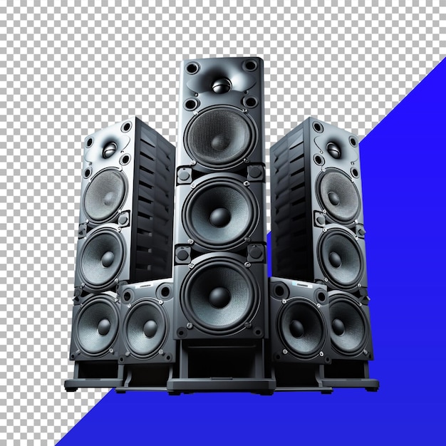 PSD sonido en 3d png transparente