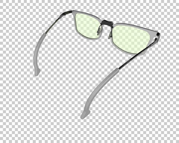 PSD sonnenbrille isoliert auf dem hintergrund 3d-rendering-illustration