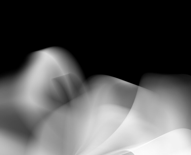 PSD soplo de humo blanco aislado sobre fondo negro transparente png explosión de vapor efecto especial