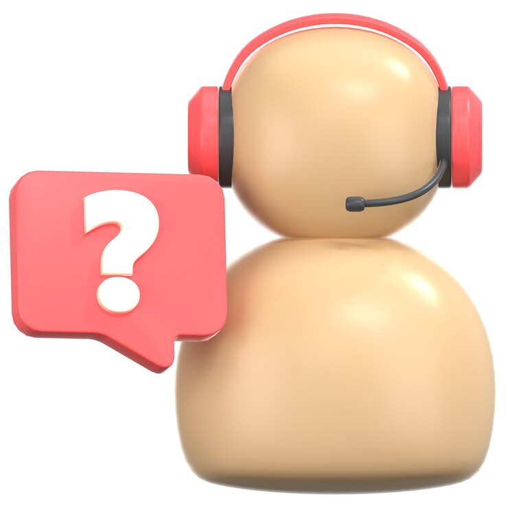 PSD soporte al cliente con avatar y auricular 3d ilustración de íconos de estilo low poly