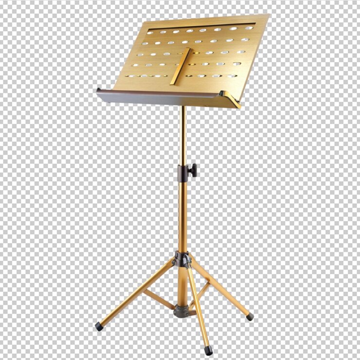 PSD soporte de música en un fondo transparente