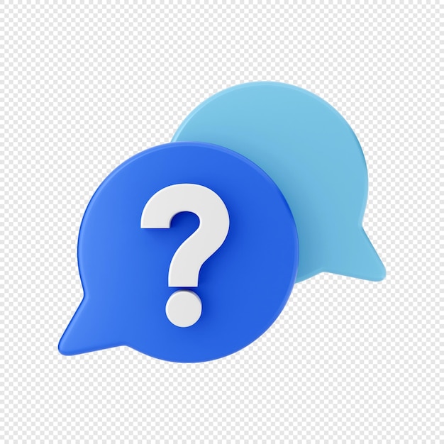 Soporte de preguntas de burbuja de chat 3D