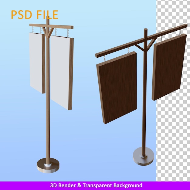 PSD soporte de publicidad de ilustración de render 3d