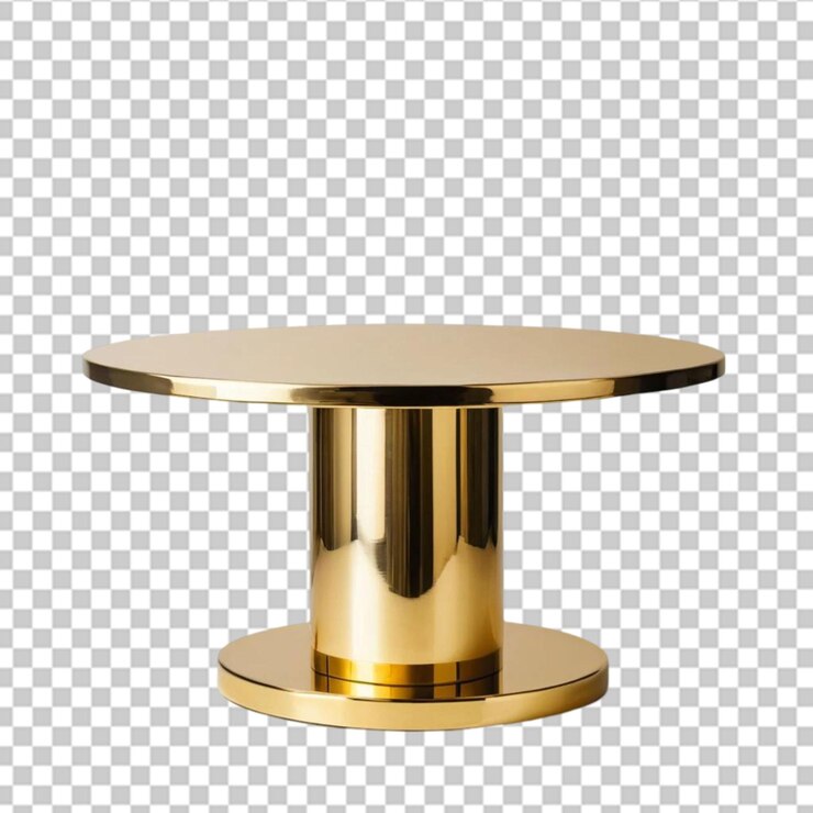 PSD el soporte de visualización cilíndrico dorado renderizado en 3d