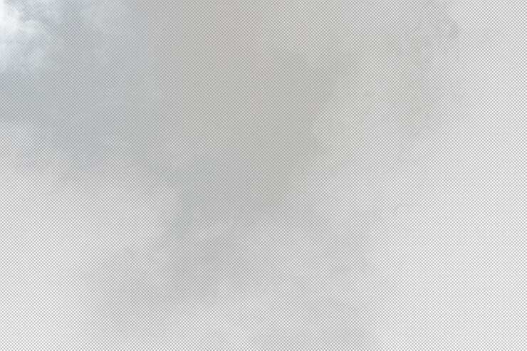 PSD sopros macios e densos de fumaça branca e neblina em png transparente fundo abstrato movimento de nuvens de fumaça desfocado fora de foco golpes de fumaça da máquina de gelo seco voam na textura do efeito do ar
